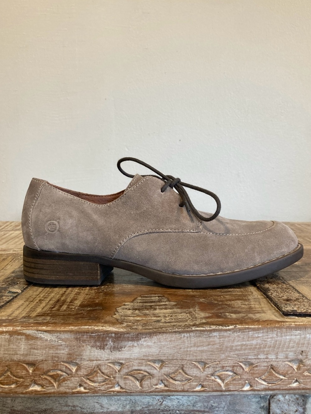 Born Women’s Taupe Suede Oxfords Lace-Up Loafers Size 9 Medium Width - Picture 14 of 14